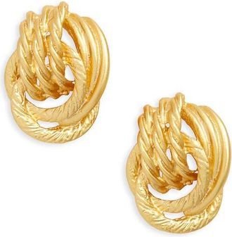 Karine Sultan Hoop Drop Earrings in Gold at Nordstrom