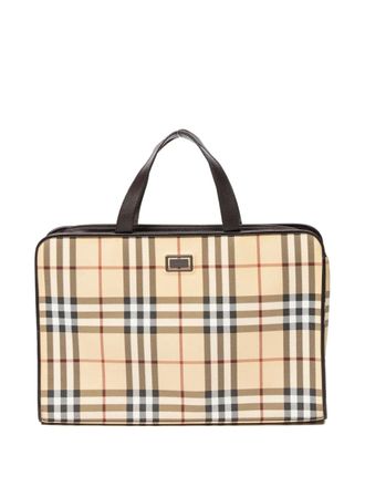 Burberry Borsa tote a quadri - Toni neutri