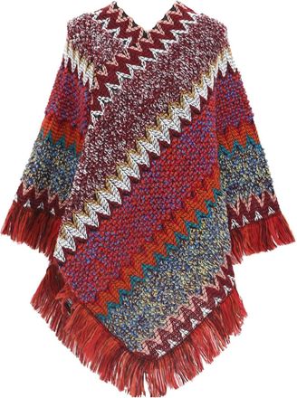 Generic Winter 2024 Retro Ethnic Knit Ponchos Ladies Poncho with Fringed Hem Ladies Knitted Shawls and Wraps Autumn Crochet Cape Shawl Wrap Long Sweater Ponch