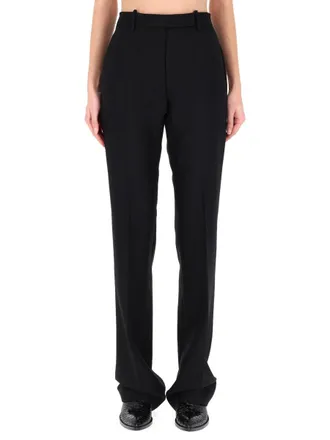 Tom Ford Black Straight Leg Virgin Wool Formal Pants