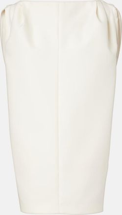 Balenciaga Draped wool and silk minidress