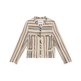 Isabel Marant Jassen, Dames, Beige, L, Katoen, H25 Star Waistcoat
