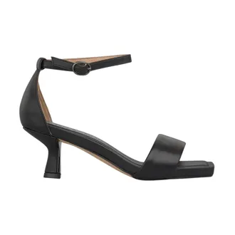 Alma En Pena Alma EN Pena, Schoenen, Dames, Zwart, 36 EU, Leer, Nappa Leren Sandaal Met Voorband