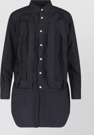 Comme Des Gar&ccedil;ons long sleeve textured fabric casual dress