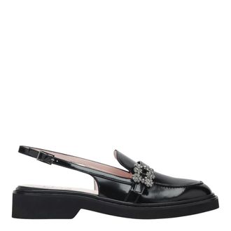 Roger Vivier Ballerinas, female, Black, Size: 8 US Strass Sling Loafer