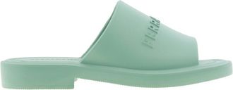 Ferragamo Giuneva Logo Embossed Slides, Size 7
