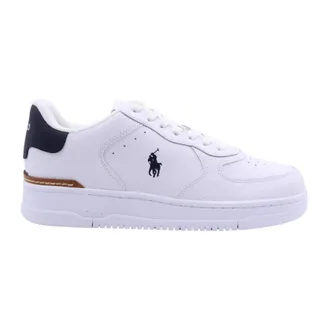 Polo Ralph Lauren Schoenen, Heren, Wit, 46 EU, Trendy Schildpad Sneaker voor Heren