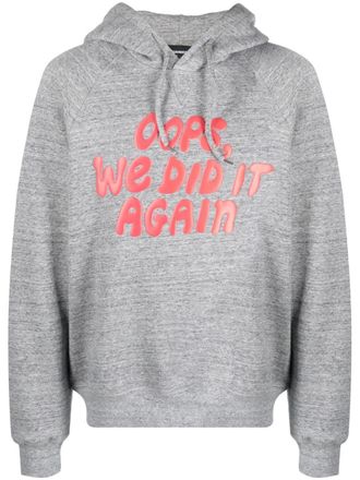 Dsquared2 Hoodie met tekst - Grijs