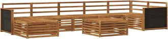 vidaXL Conjunto De Sof&aacute;s De Exterior 8 Uds. Natural Vidaxl