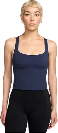 Nike Zenvy Light Support Sports Bra Tank Top Womens Bra Midnight Navy/White : XL (US 16-18), Polyester/Spandex