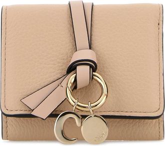 Chlo&eacute; Powder Pink Leather Alphabet Wallet
