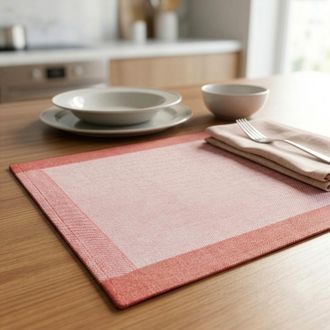 KASANOVA Tovaglietta segnaposto decorativa 35x50 cm rosso Chambray