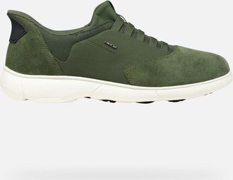 Geox Scarpe Nebula 2.0 Plus Uomo Verde Muschio/nero