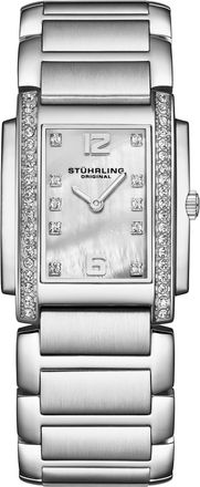 St&uuml;hrling Serafine 4089 Womens Quartz 36mm - White & Silver Stainless Steel - One Size