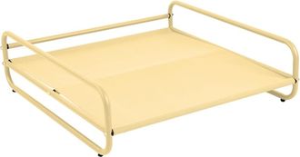 Oviala Estructura para sill&oacute;n modular jard&iacute;n y otomana estampado amarillo