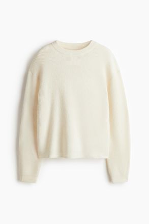H&M Pullover in Rippstrick - Beige