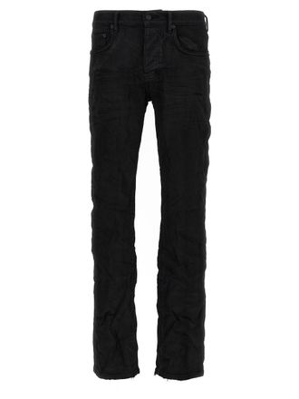 Purple Resin Flare Jeans