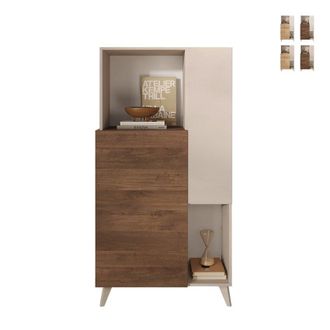 Calicosy Aparador 2 Puertas, 2 Nichos Y 2 Estantes L80 Cm - Mala