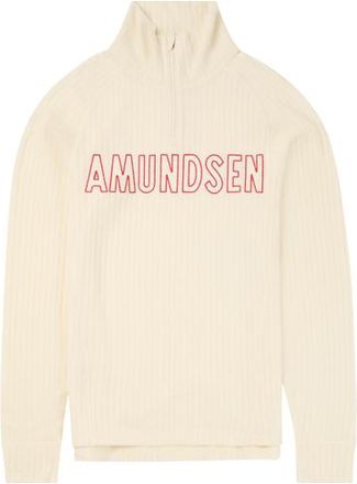 Amundsen & Scott Heros Hide Half Zip Mens in Natural/logo at Nordstrom, Size Xx-Large Eu