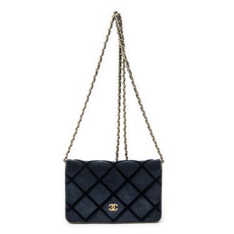 Chanel Pre-owned Womens CC Wallet on Chain Shoulder Bag - Blue/Navy - One Size
