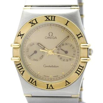 Omega Vintage, unisex, Geel, ONE Size, Pre-owned Constellation 396.1070 Polshorloge