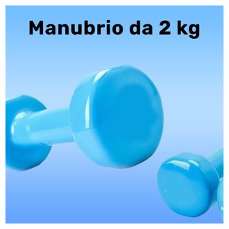 Trade Shop Trade Shop - Manubrio Singolo 2 Kg In Vinile Allenamento Esercizi Casa Palestra Workout Fit