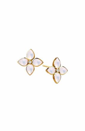 Syna Bloom Mini Florae Studs in Moon Quartz at Nordstrom, Size Small