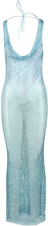 Giuseppe Di Morabito Elegante Damesjurk van Nylon - Dames - Avondkleed - Blauw - 2XS - Nylon - Kleedjes