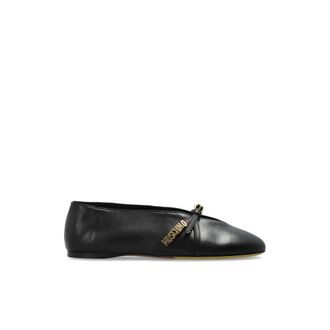Moschino Dames, Schoenen, Zwart, Maat: 39 EU Leer