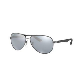 Ray-Ban Carbon Fibre Rb 8313 004/K6 Zonnebril - Heren - Zonnebrillen - Grijs - 61 MM - Accessoires