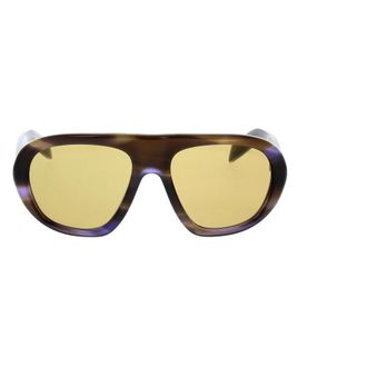 Prada Onregelmatige zonnebril - unisex - Accessoires - Bruin - Maat: ONE Size