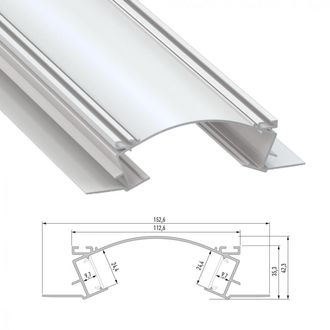GreenIce Perf&iacute;l Aluminio Veda 2,02m - Anodizado Plata
