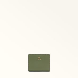 Furla Camelia Portafoglio Compatto S Oliva Verde Pelle Stampata Donna