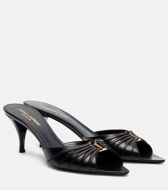Saint Laurent Babylone 60 leather mules
