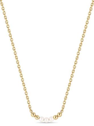 Devata Freshwater Pearl Chain Necklace in 14K Gold,18mm in Yellow Gold at Nordstrom