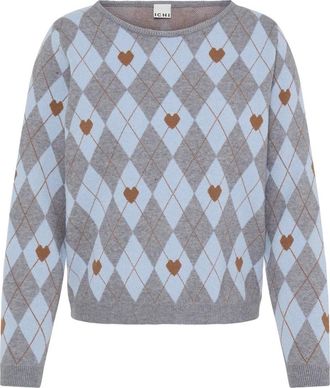 Ichi Brielle Knit - - Knitwear - Donna - Grigio - L