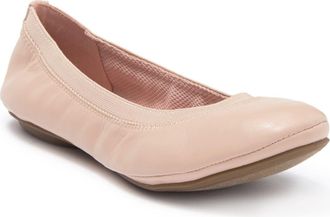 Bandolino Edition Ballet Flat in Light Nude Leather at Nordstrom, Size 5.5