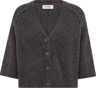 Mos Mosh MOS Mosh, Truien & Vesten, Dames, Bruin, XS, Wol, MMThora Lizet Knit Cardigan