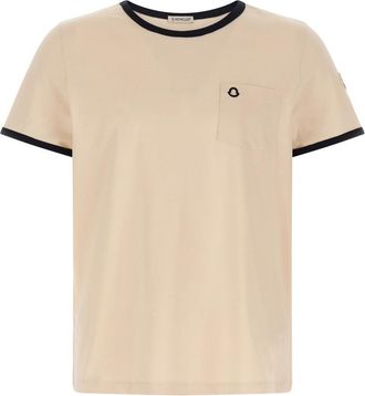 Moncler Beige Logo T-shirt