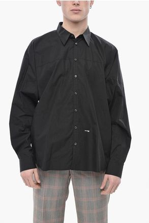 Dsquared2 Poplin Shirt with Batwing Sleeves size 44