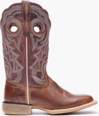 Durango Womens Burnished Rose Western Boot in Dusty Brown Sky Blue at Nordstrom, Size 7.5