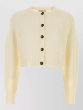 Loulou Studio heike cashmere cardigan cropped raglan sleeves