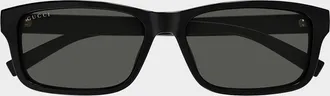 Gucci Men & apos;s Gucci Lines 57mm Rectangular Acetate Sunglasses