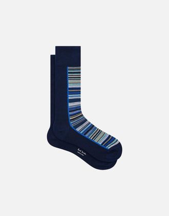 Paul Smith Mens Paul Smith Half Signature Socks 47 Navy - Size: 16/14.5/8/15/8.5/15.5/9/13/13.5/14/6.5/7/7.5/11.5/5/12/5.5/12.5/6/3.5/3/10.5/4/11/4.5/2.5/9.5/1