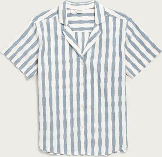 Bridge & Burn Wren Shirt in Beach Stripe at Nordstrom, Size Xx-Large