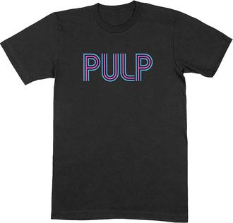 Pulp T Shirt Intro Band Logo Official Mens Black L