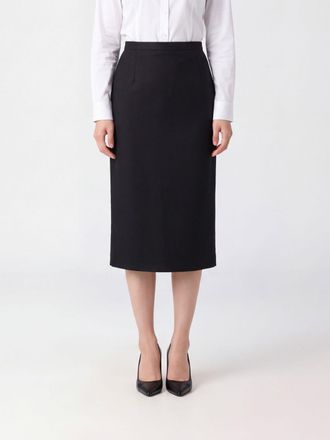 Max Mara Wool Knit Midi Pencil Skirt with High Waist