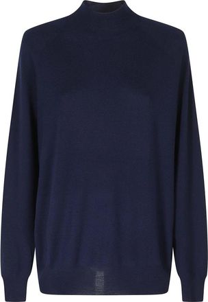 Aspesi Mod 3375 Turtleneck - Dames - Coltruien - Blauw - M - Wol - Truien & Vesten