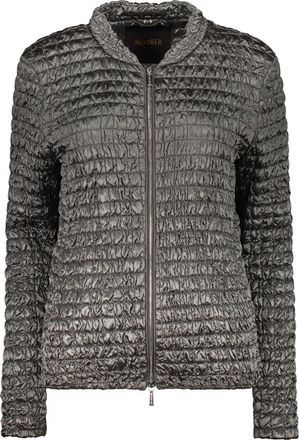 Moorer Gevoerde jas met tweewegrits en zakken - Dames - Zomerjassen - Grijs - XS - Polyester - Jassen