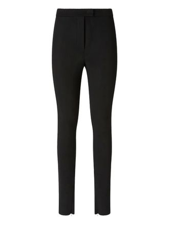 Pinko zipped-hem trousers - women - Polyamide/Elastane - L - Black
